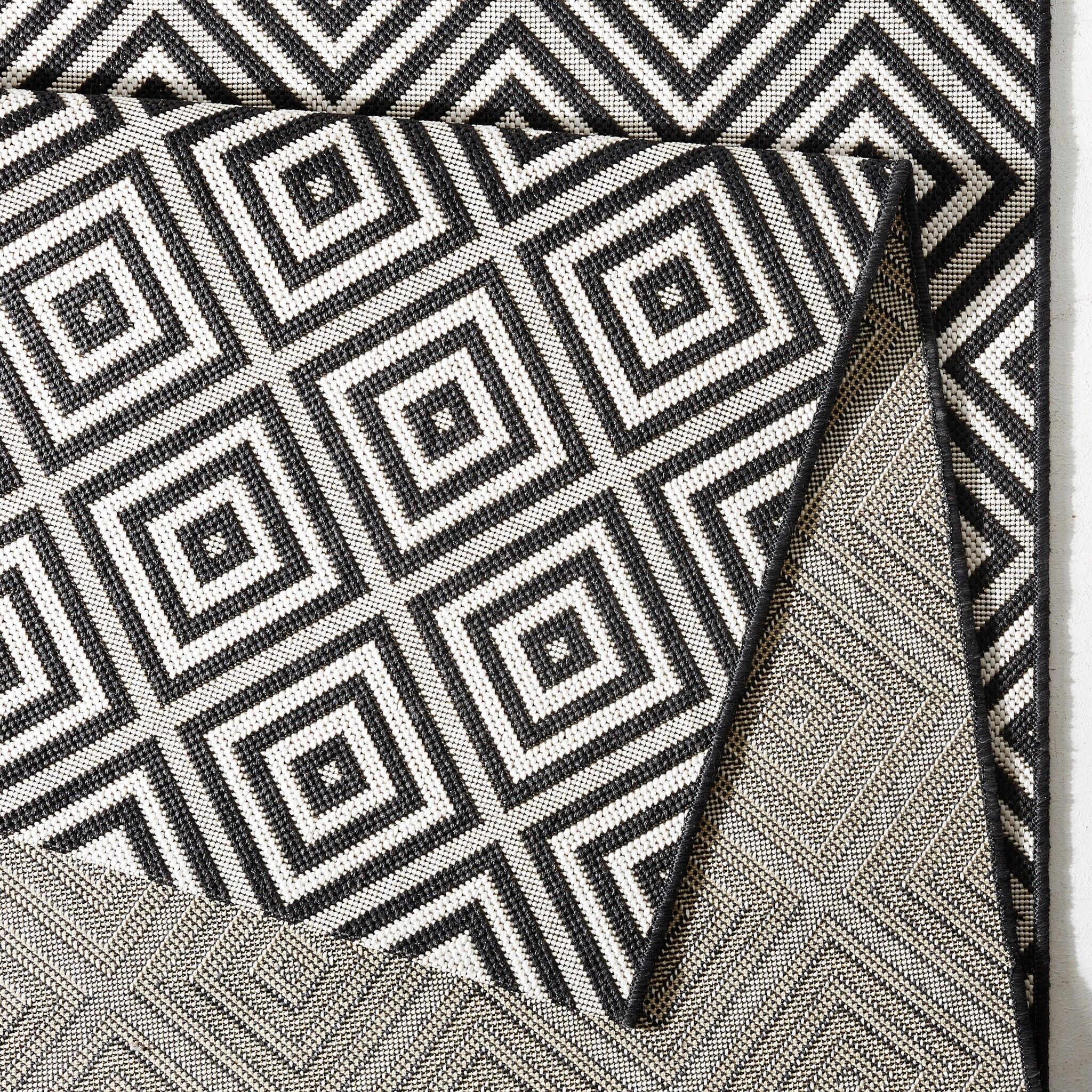 In- & Outdoor carpet  Karo- 80x200cm