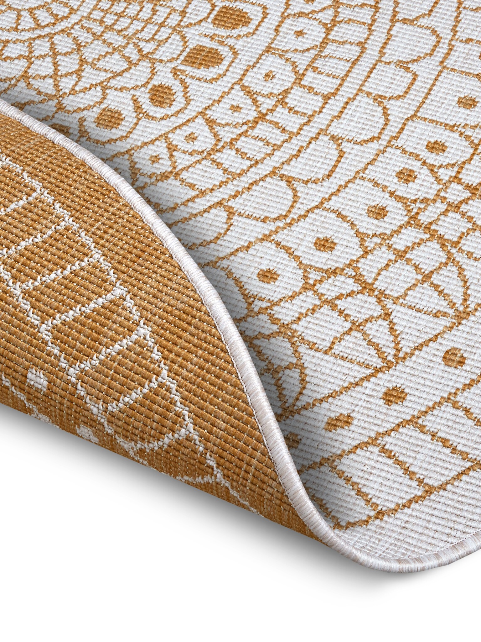Hanse Home In- and Outdoor reversible carpet round Porto Ochre- xcm