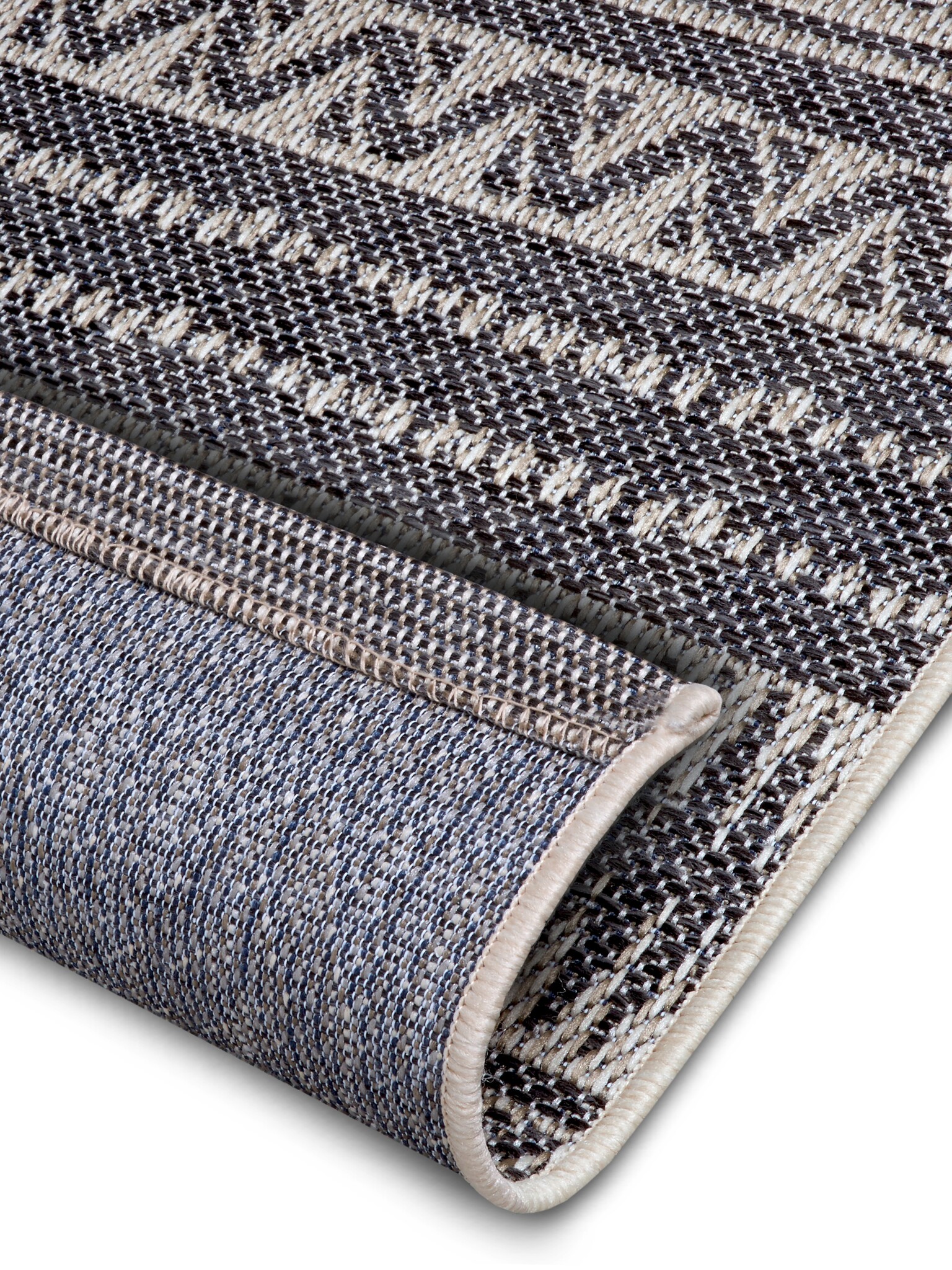 Hanse Home Clyde In- and Outdoor Carpet Loto Grey Beige- 76x150cm