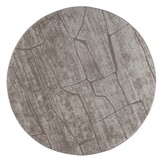 Vivant Marmer - Rond Vloerkleed Laagpolig - Taupe Beige