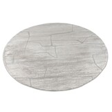 Vivant Marmer - Rond Vloerkleed Laagpolig - Beige Creme