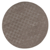 Vivant Chesterfield - Rond Vloerkleed Laagpolig Effen - Taupe