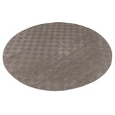 Vivant Chesterfield - Rond Vloerkleed Laagpolig Effen - Taupe