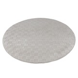 Vivant Chesterfield - Rond Vloerkleed Laagpolig Effen - Creme