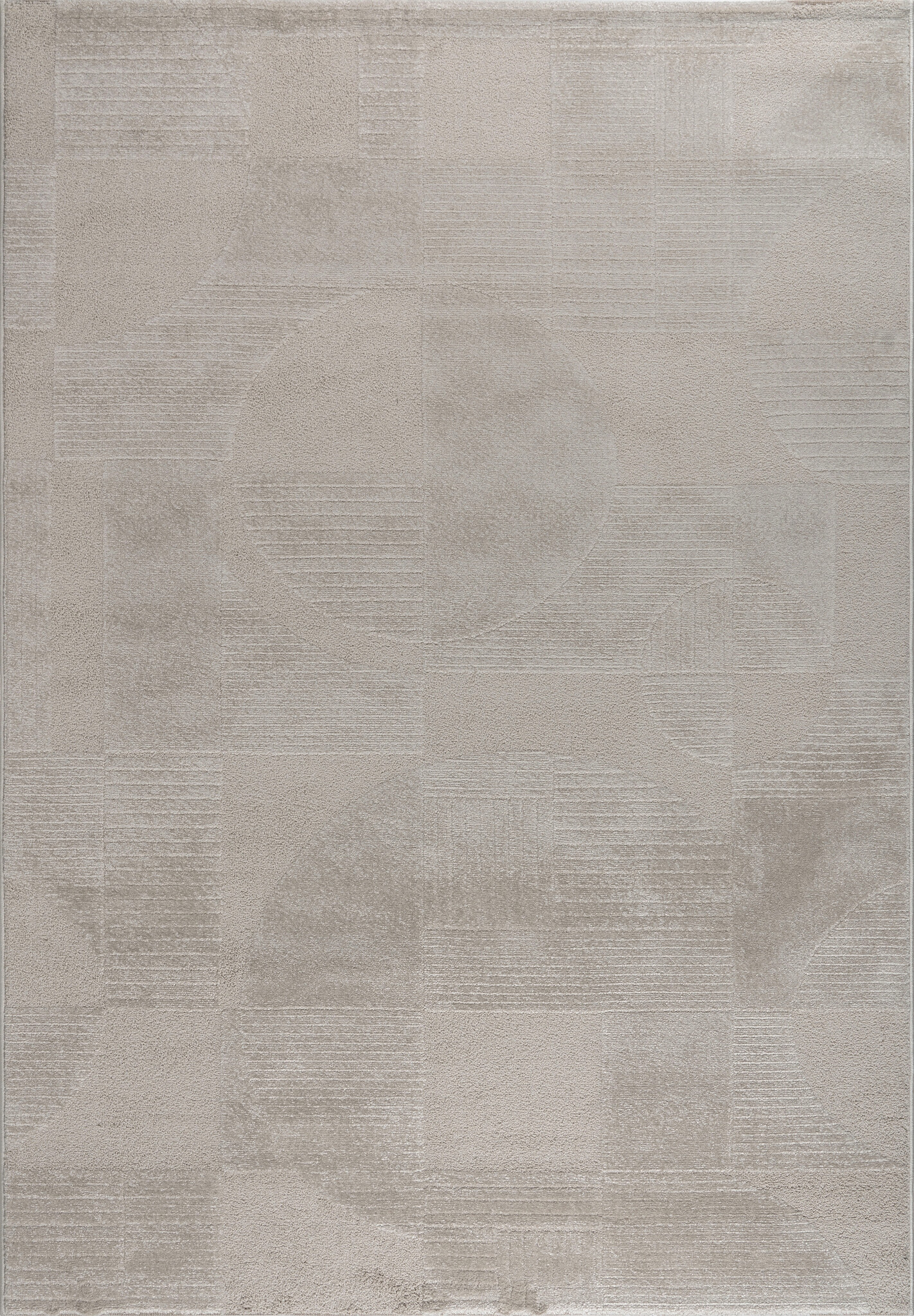 Vivant Japandi Abstract - Vloerkleed Laagpolig - Taupe Beige