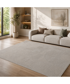 Vivant Japandi Abstract - Vloerkleed Laagpolig - Taupe Beige