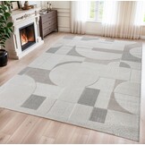 Vivant Japandi Abstract - Vloerkleed Laagpolig - Creme Multi