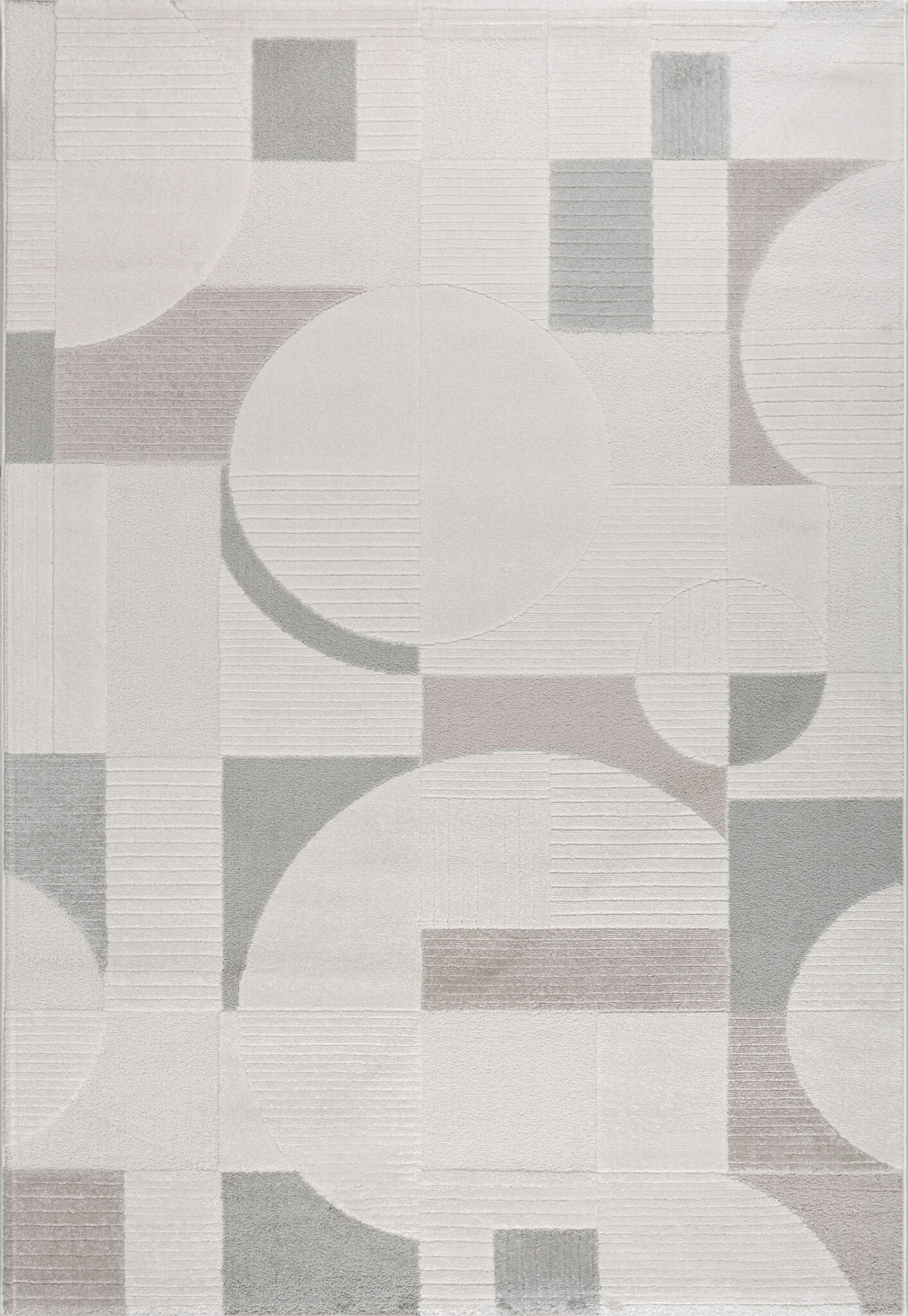 Vivant Japandi Abstract - Vloerkleed Laagpolig - Creme Multi