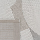 Vivant Japandi Abstract - Vloerkleed Laagpolig - Creme Multi