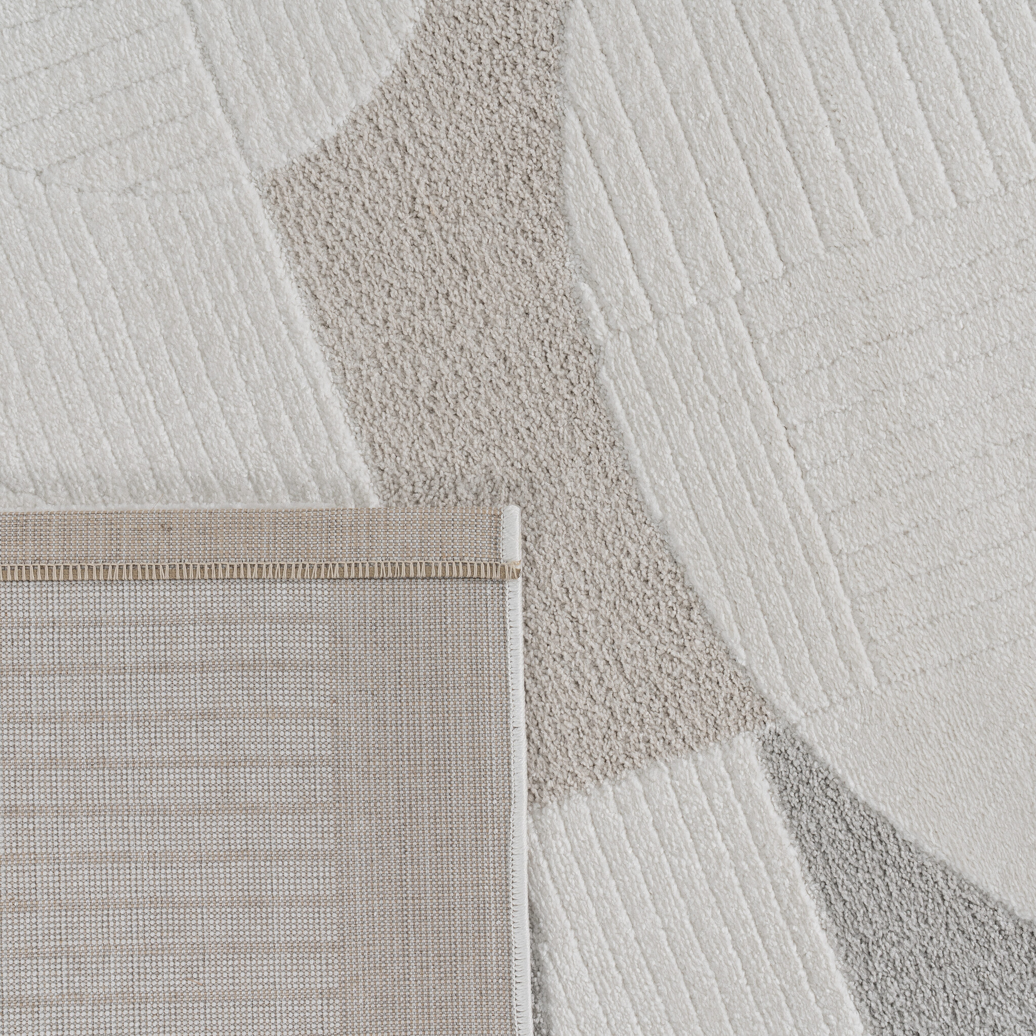 Vivant Japandi Abstract - Vloerkleed Laagpolig - Creme Multi
