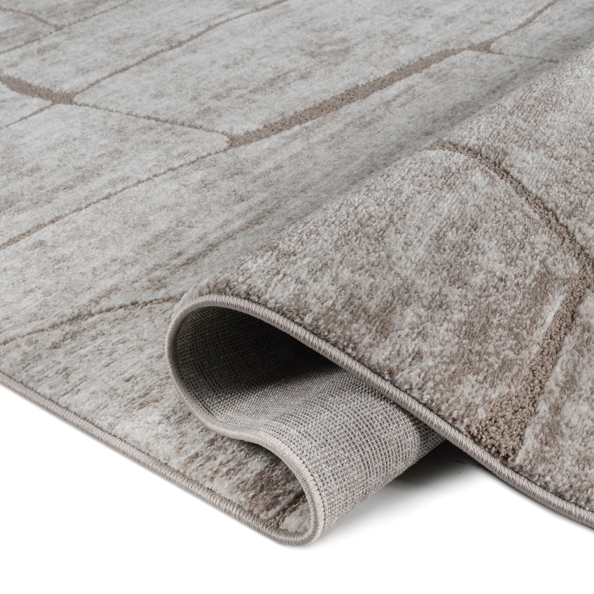 Vivant Marmer - Vloerkleed Laagpolig - Taupe Beige