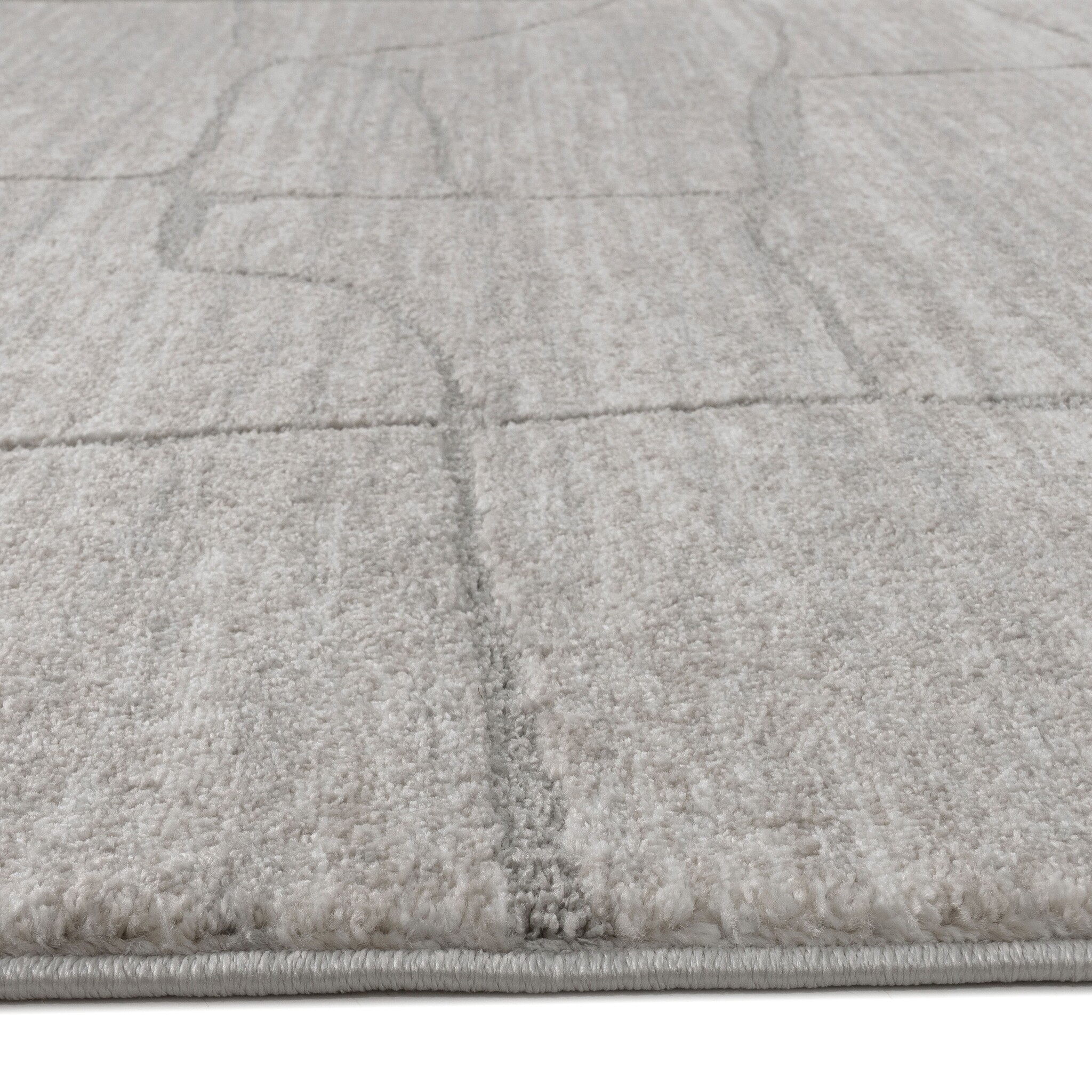 Vivant Marmer - Rond Vloerkleed Laagpolig - Beige Creme