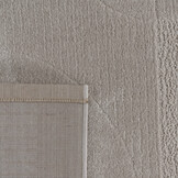 Vivant Japandi Abstract - Rond Vloerkleed Laagpolig - Taupe Beige