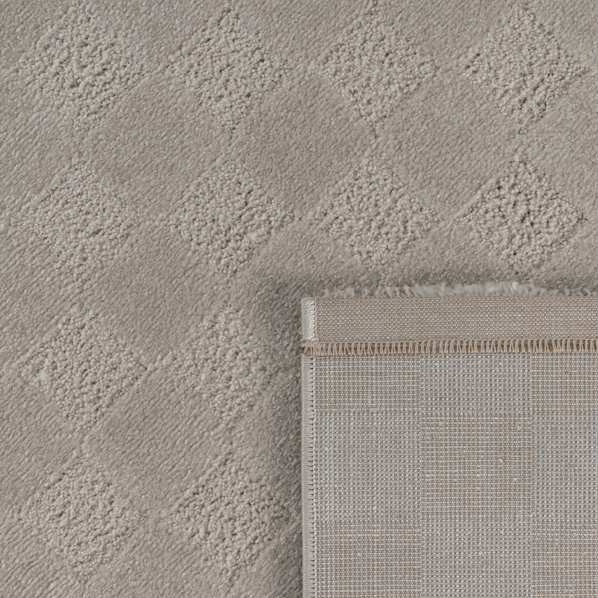 Vivant Chesterfield - Rond Vloerkleed Laagpolig Effen - Beige