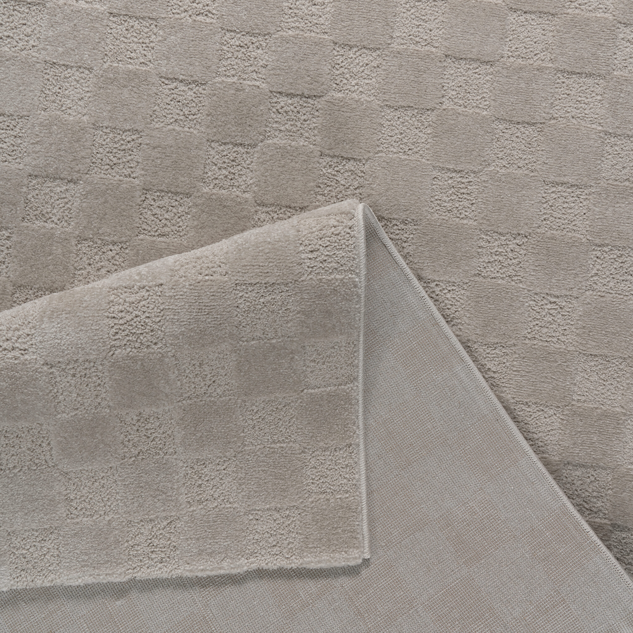 Vivant Chesterfield - Rond Vloerkleed Laagpolig Effen - Beige
