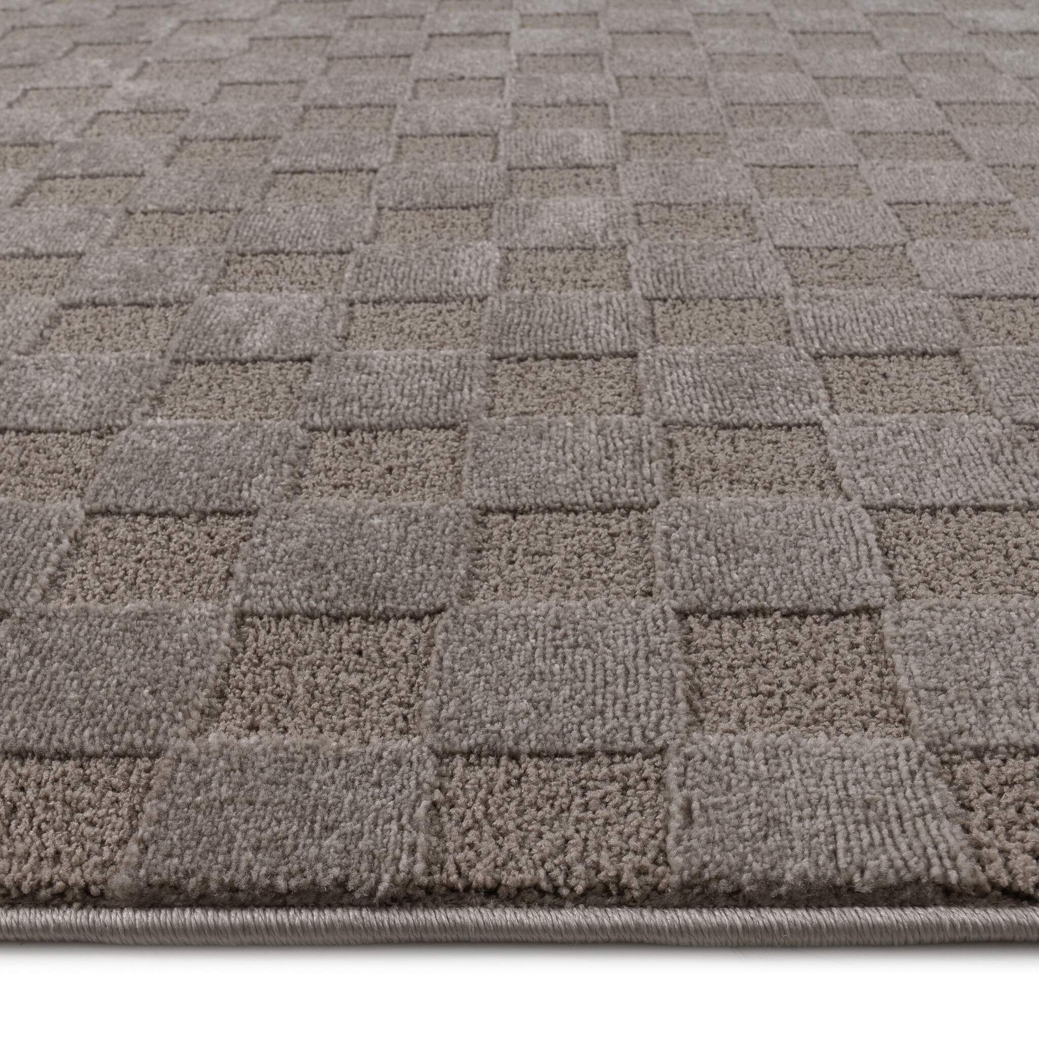 Vivant Chesterfield - Rond Vloerkleed Laagpolig Effen - Taupe