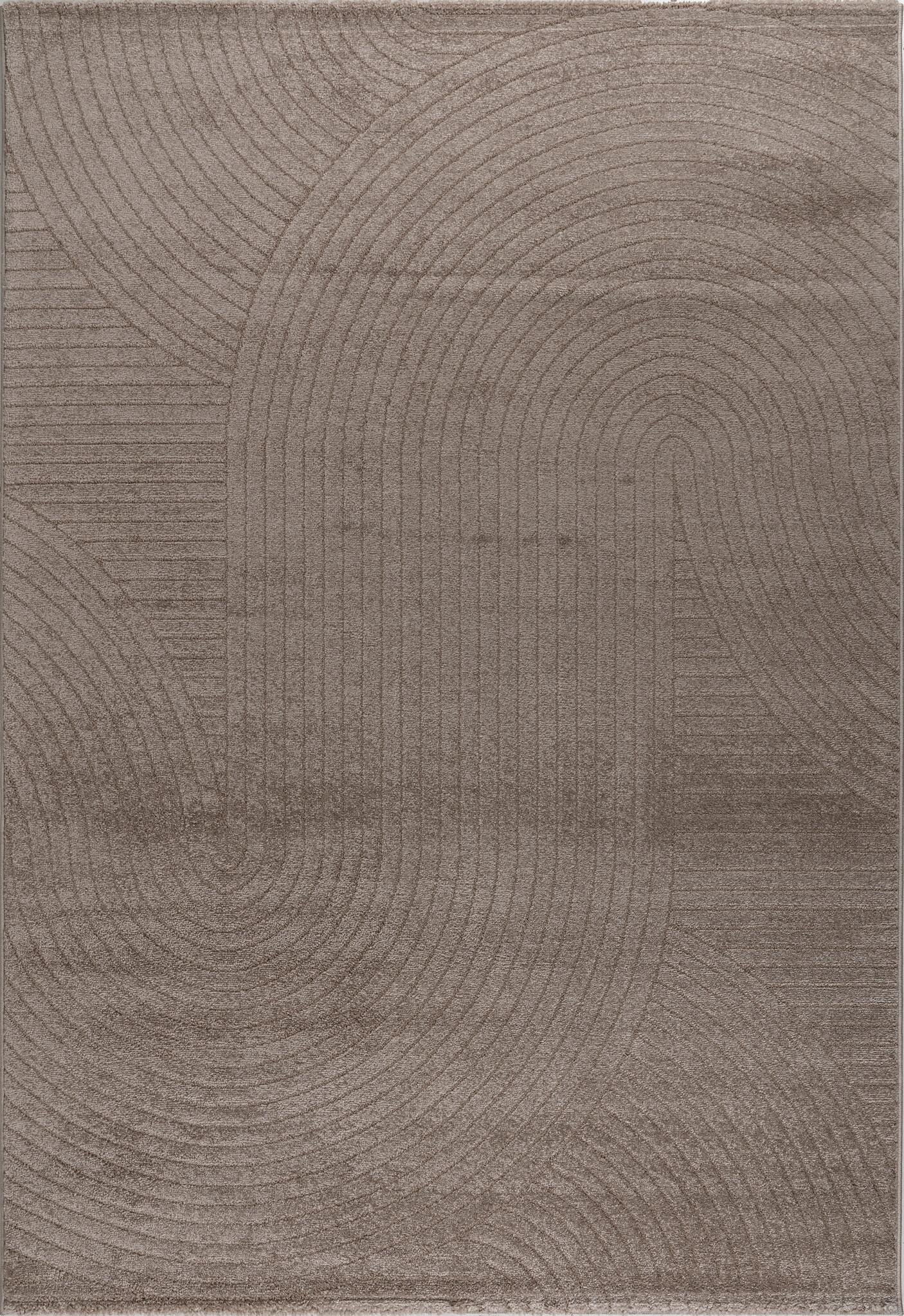 Vivant Japandi Art - Vloerkleed Laagpolig Effen - Taupe