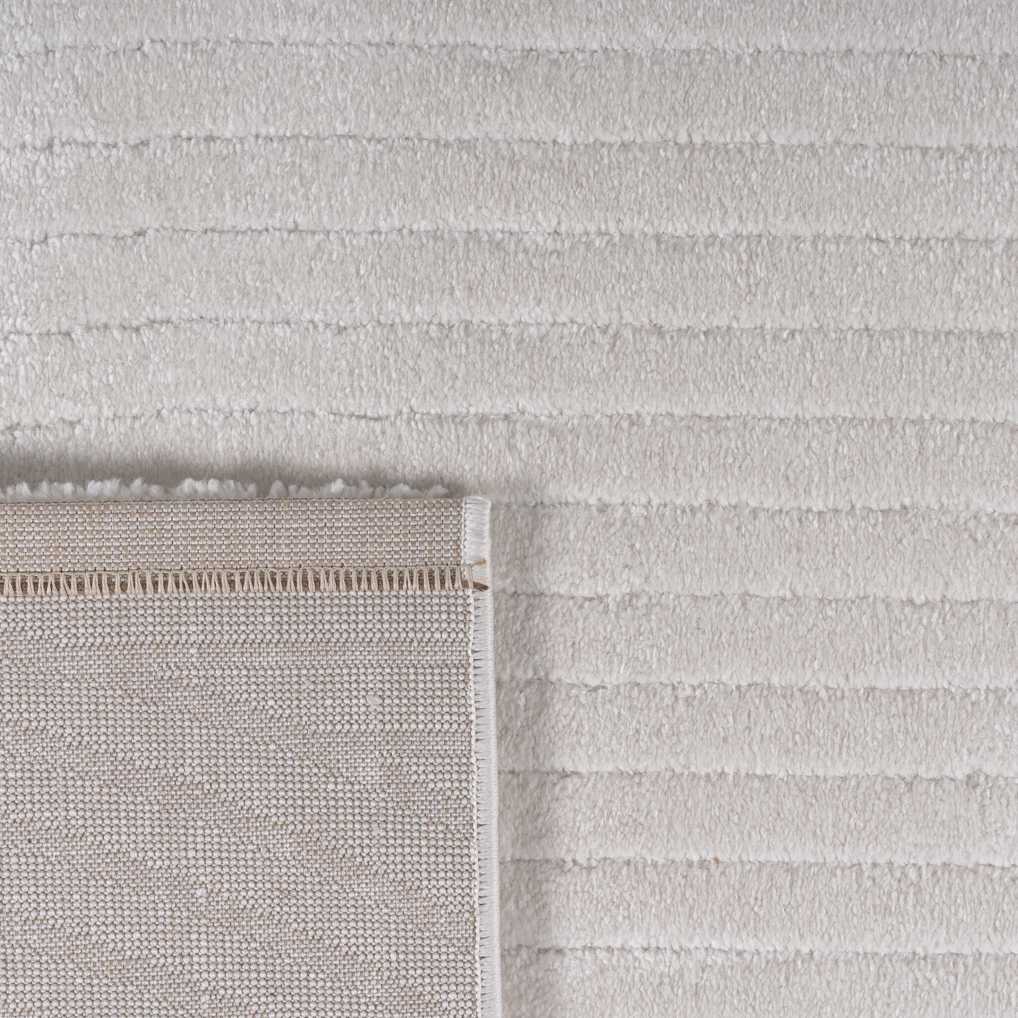 Vivant Japandi Art - Vloerkleed Laagpolig Effen - Creme