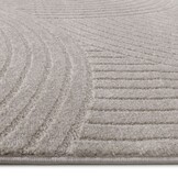 Vivant Japandi - Rond Vloerkleed Laagpolig Effen - Beige