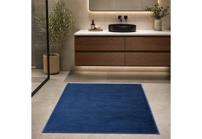 Samba Fluffy Badmat Wasbaar & Anti-slip Blauw Navy