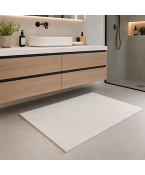 Samba Fluffy Badmat Wasbaar & Anti-slip Groen Creme