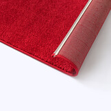 Uni Effen Laagpolig Vloerkleed Modern Rood
