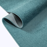 Uni Effen Laagpolig Vloerkleed Modern Blauw