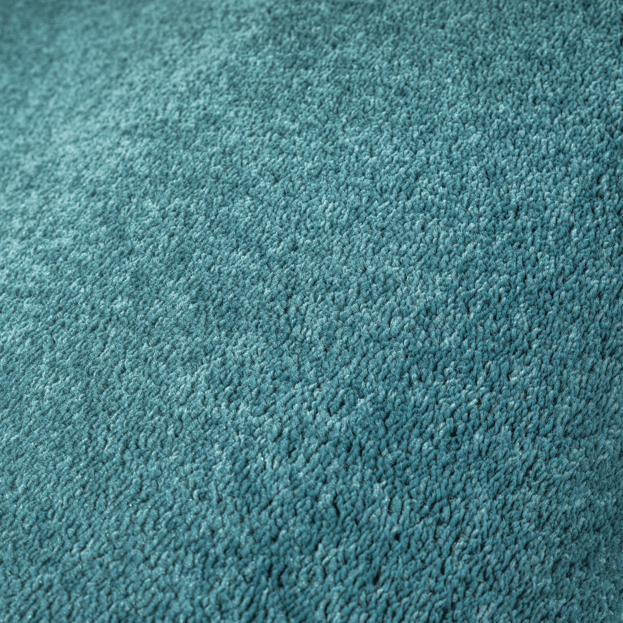 Uni Effen Laagpolig Vloerkleed Modern Blauw