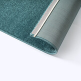 Uni Effen Laagpolig Vloerkleed Modern Blauw
