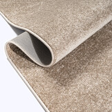 Uni Effen Laagpolig Vloerkleed Modern Beige