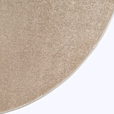 Uni Rond Effen Laagpolig Vloerkleed Modern Beige