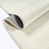 Uni Effen Laagpolig Vloerkleed Modern Creme