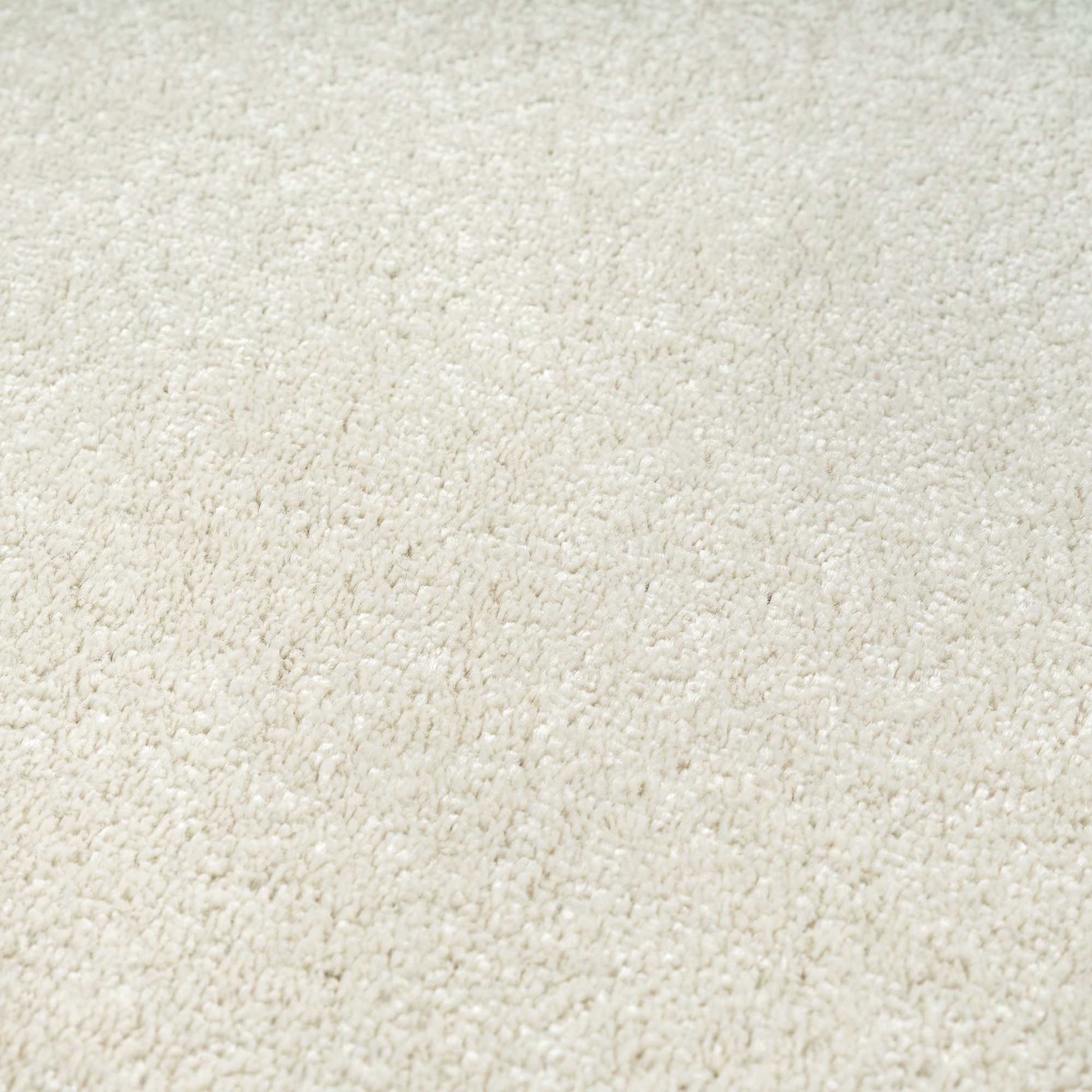 Uni Effen Laagpolig Vloerkleed Modern Creme