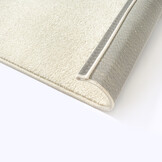 Uni Effen Laagpolig Vloerkleed Modern Creme