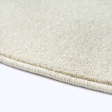 Uni Rond Effen Laagpolig Vloerkleed Modern Creme
