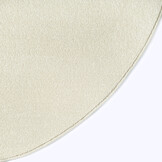 Uni Rond Effen Laagpolig Vloerkleed Modern Creme
