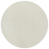 Uni Rond Effen Laagpolig Vloerkleed Modern Creme