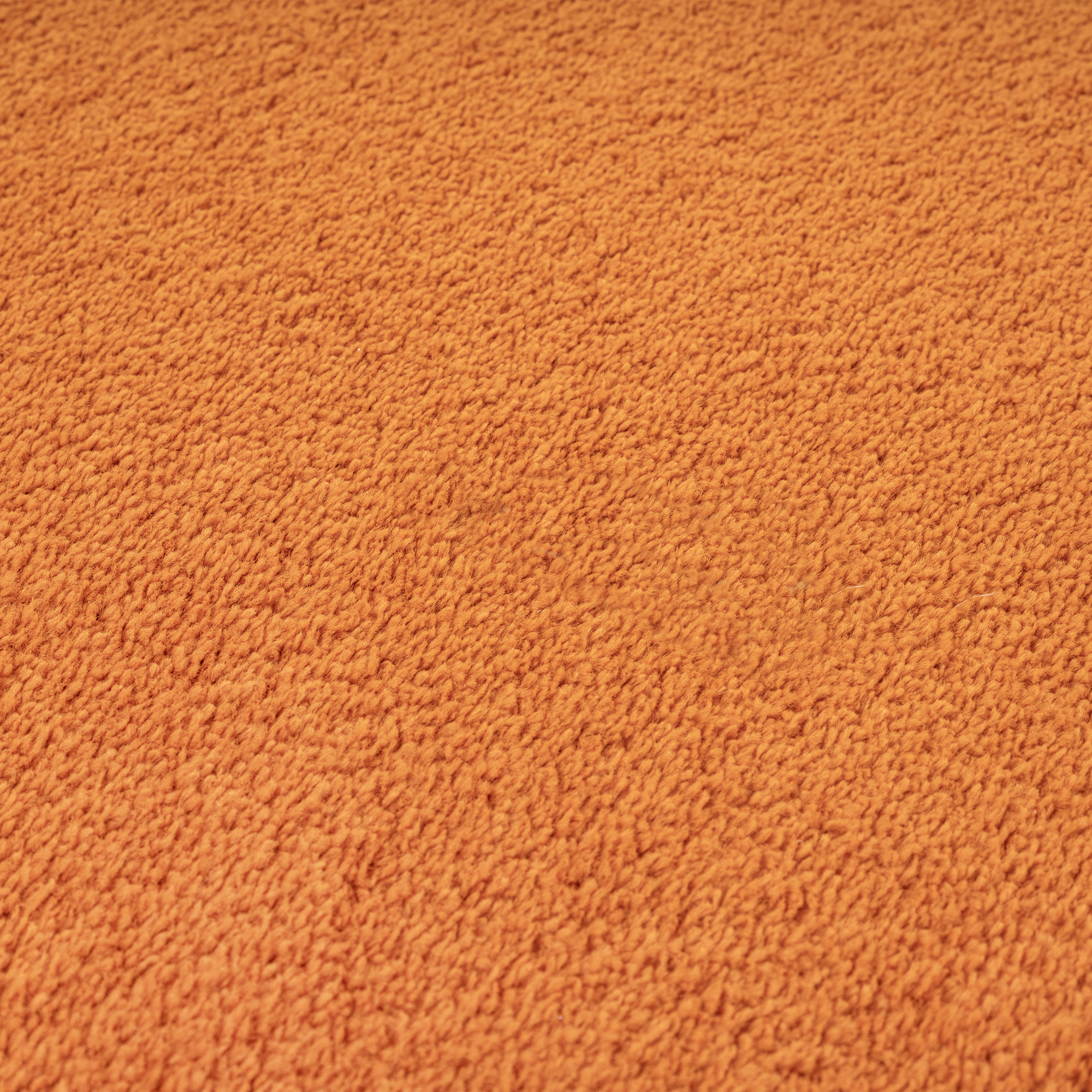 Uni Effen Laagpolig Vloerkleed Modern Oranje