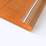Uni Effen Laagpolig Vloerkleed Modern Oranje