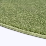 Uni Rond Groen Vloerkleed – Modern Laagpolig Effen Tapijt