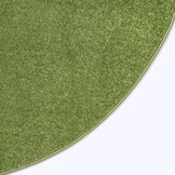 Uni Rond Groen Vloerkleed – Modern Laagpolig Effen Tapijt