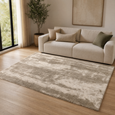 Mirage Shaggy Hoogpolig Vloerkleed Beige/Crème