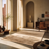 Comfy Fluffy - Effen Hoogpolig - Modern Vloerkleed - Beige