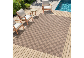 Sahara Buitenkleed Jute-Look Weerbestendig Vloerkleed Beige