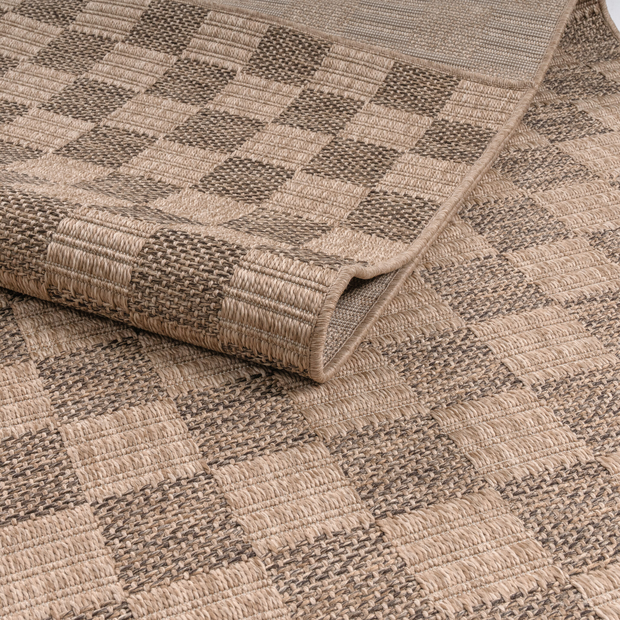 Sahara Buitenkleed Jute-Look Weerbestendig Vloerkleed Beige