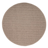 Sahara Uni Rond Buitenkleed Jute-Look Weerbestendig Vloerkleed Beige