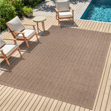 Sahara Uni Buitenkleed Jute-Look Weerbestendig Vloerkleed Beige