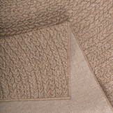 Sahara Japandi Rond Buitenkleed Jute-Look Weerbestendig Vloerkleed Beige