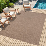 Sahara Japandi Buitenkleed Jute-Look Weerbestendig Vloerkleed Beige