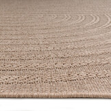 Sahara Japandi Buitenkleed Jute-Look Weerbestendig Vloerkleed Beige Zwart